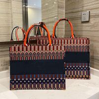 Famous designer ladies popular tote bag book letter print pattern handbag large capacity women's fashion shopping bag fast delivery