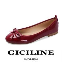 الباليه فلاتس أحذية كلاسيكيات متسكعون عارضة براءة اختراع حمراء الجلود سيدة تصميم الأزياء أحذية الربيع للمرأة 220610