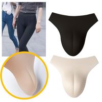 Underpants 2PCS Insert Pad Men Gay Fake Vagina Underwear Hid...