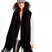Marca de grife feminino lenço de inverno feminino Soild color cashmere shawls quentes e envoltórios compridos lenços de cobertor pashmina T220829