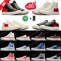 All Stars Shoe CDG Canvas Play Love With Eyes Hearts 1970 1970 Big Eyes Beige Black Classic Casual Skateboard Sneakers 35-44 Diseñador