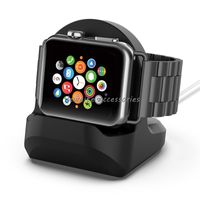 Apple Watch 홀더 핸드 프리 케이블 홀 충전 지원 충전 시리즈 7 6 SE 5 4 3 2 1 도크 스탠드 용 실리콘 충전