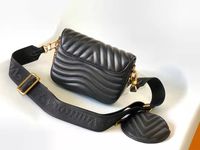5A M56468 디자이너 뉴 웨이브 체인 가방 멀티 포켓 핸드백 어깨 가방 패션 크로스 바디 허리 클래식 2 피스 세트 토트 여성 지갑