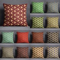 Cushion Decorative Pillow Modern Abstract Geometric Pillowca...
