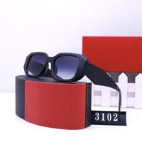 Moda Tasarımcıları Kadın Güneş Gözlüğü Klasik gözlükler Goggle Açık Plaj Güneş Gözlük Erkek Kadınlar için 6 Renk Orijinal Kutu ile İsteğe Bağlı Üçgen İmza