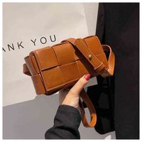 Super Woven Leather Small Waist Bags For Women Luxury Brand ...