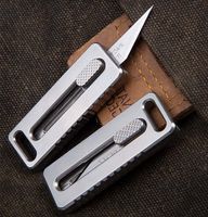 Продвижение EDC Pocket Noice High Carber Steel Atin Blade TC4 Титановый сплав Ручка Открытые Утилиты Ножи K1611