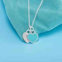 Hot selling designer necklace tide brand Tiff luxury brand chain jewelry original love pendant necklace women's fashion gift 88