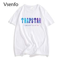 Erkek Tişörtler Brent Faiyaz Trapstar Londra Erkekler Tişört Pamuk Kısa Kollu Siyah Baskılı T-Shirt Unisex Hip Hop Sokak Giyim Tee Plus Boyut