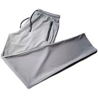 Calça masculina de verão masculino de malha de malha de malha rápida seca rápida calça casual ar-condicionado de seda esportiva de seda de ar condicionado