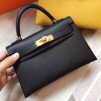 Handbags Women Luxurys Designer Herme Fashion Mini 2022 Women's Versatile Real Leather Portable Second Generation Ke1ly Single Shoulder