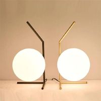 Lampade da tavolo Lampada a sfera di vetro moderna per camera da letto soggiorno Luce nordico Studio Nordic Destina a led Decorable industriale