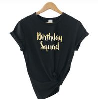 Women's T-Shirt Bachelorette Party Birthday Queen Squad Rose Gold Printing Women Team Hen T Shirt Plus Size Tshirt