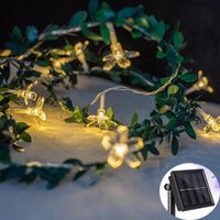 Strings Solar Led Light String Cherry Blossom Leaf Garland Outdoor Waterproof 8 Modes For Wedding Party Christmas Decorative Fairy LightLED