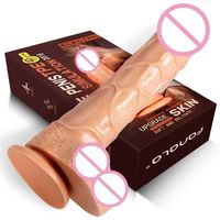 Consolador realista con una copa de succión para el anal gran pene para mujeres juguetes sexuales masturbator juguetes de productos sexuales para adultos adultos 220712
