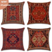 Almofada/travesseiro decorativo 2022 travesseiros de linho de tapete étnico persa estampa de linho capa bohemian decorativa geométrica sofá decoração de sofá home