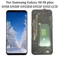 For Samsung Galaxy S8 S8plus G950 G950F G955Fd G955F G955 With Frame LCD Display Touch Screen Digitizer Repair Parts