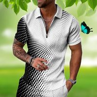 Homem de alta qualidade Men Golf Sports Polo Imprimindo camisa de verão Impressão de manga curta Camisas de grife masculino top casual plus size poloshirt jogger correndo pólo havaiano