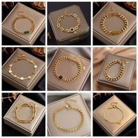 Dieyuro 316l aço inoxidável link de moda link pulseira pulseira para mulheres requintadas bracelete colorida joalheria menina presente 220808