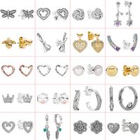 2021 new style 925 sterling silver elegant fashion DIY cartoon creative exquisite earrings jewelry factory direct s308Y