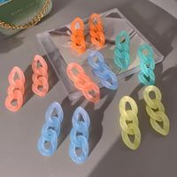 Boucles d'oreilles de gland exagérées coréennes de lustre coréen pour les femmes chaîne acrylique 2022 TREND PUNK DROP bijoux de bijoux Giftangle