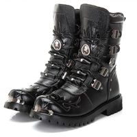 Compre al por mayor Botas Militares Negras Para Hombres de bajo precio \u0026 de  calidad con envío gratuito | Es.DHgate