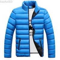 Новая зимняя мужская куртка на молнии флис теплый вниз по легким Sports 5xl L220730