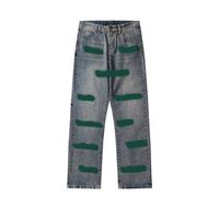 2021FW Jeans para hombre retro lavado de alta calle Denim Denim Flow Hop Hop Pantalones Pareja de la mejor calidad