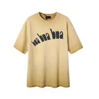 Designer Luxus Herren Womens Tops T-Shirt Tie-Dye Sandstrahlte do abgenutzte T-Shirt Retro lose Hemden Cotton Casual Top1