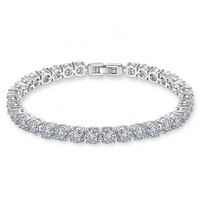 Slide smyckekedjan halsband för kvinnor 925 sterling silver swarovski kristaller chunky s med tofsels nyckel