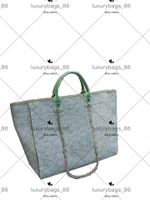 French fashion classic leather beach bag large capacity high...