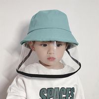 Capa protectora de sombrero para niños con máscara de cara completa máscara transparente Visor de protección de plástico anti splash anti saliva a prueba de polvo a prueba de polvo289i