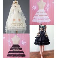 Women's Sleepwear Wedding Dress Petticoat Crinoline Slips Half Slip White Black 48cm Underskirt Hoopskirt Ball Gown Bridal HoopWomen's