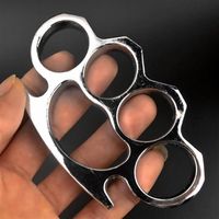 Weight about 154g Thick Steel Brass Knuckle Dusters Self Def...