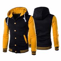 Giacche da uomo Spring Autumn's Men's Hoodies Jacket Boy Baseball Coat Baseball Streetwear Slim College Brand Veste Elegante Hommemen '