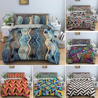 Geometry Bedding Set Art Duvet Cover com Pillowcase Capas Reino Unido / Au / EUA / UE Gêmeo Completo Rainha King Size1