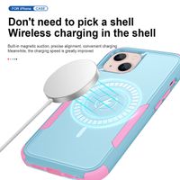 Cell Phone Cases For iPhone 13 pro max Magnetic Wireless Charging TPU PC Shockproof Armor Cover Multi-layer protection