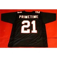 Uf Chen37 rare Custom Men Youth women Vintage #21 DEION SANDERS PRIMETIME Football Jersey size s-5XL or custom any name or number jersey