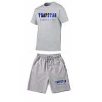 TRAPSTAR Tracksuit Set Men T ShirtShorts Sets Summer Sportsw...