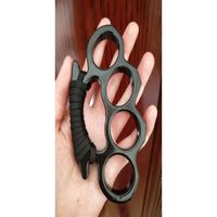 aluminium alloy Finger Buckle Protective Gear Four Finger Ring Self-Defense Tools BrokenWindow KNUCKLE DUSTER Selfdefensesupplie261N
