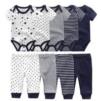 baby clothes born boy girl bodysuits and pants outfits toddl...