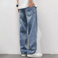 Мужские джинсы Мужские корейские модные уличная одежда хип -хоп мешкова