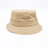 القبعات واسعة الحافة صيف لوب دلو القبعة الصلبة مصمم القطن اللون