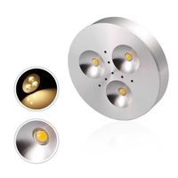 3W LED Dolap Downlight 12V DC/AC85-240V Spot Işık Sıcak/Doğal/Mutfak Aydınlatma İçin Soğuk Beyaz