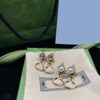 Women Tassel Pendant Studs Fashion Letters Designer Earrings...