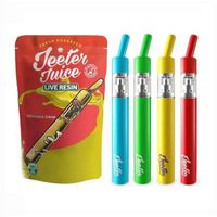 E Kit de cigarrillo Jugo Jeeter Resin Live Resin Recargable Vacío Dispositivo de lápiz de vape desechable 0.5ml 1.0ml Atomizador de aceite grueso con embalaje de mylar