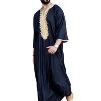 الملابس العرقية 2022 رمضان كفتان المسلم يضع قميص abaya man شباب qamis homme فضفاضة غير رسمية الخامس ألوان صلبة الأزياء الإسلامية