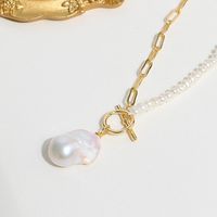 Catene da signore alla moda barocca collana di perle in perla irregolare eleganti gioielli regalo all'ingrosso