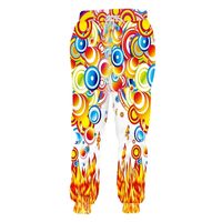 CJLM Mens Fashion Short 3D Printing Trousers Fire Circle Colorful Summer Casual Large Size Unisex Fitness Jogging Pants Free 220623