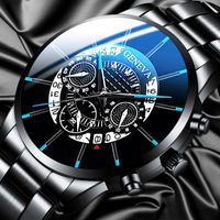 Relógios de relógios moda top homens calendário relógios de aço inoxidável casual quartzo relógio relogio masculino macho pulso relógio reloj hombre